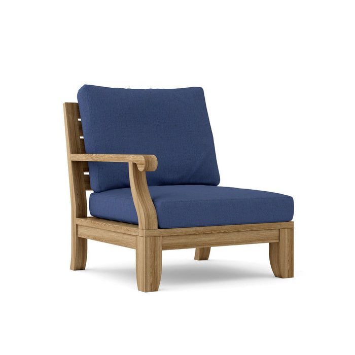 Right End Riviera Teak Sectional Piece - Teak HQ™