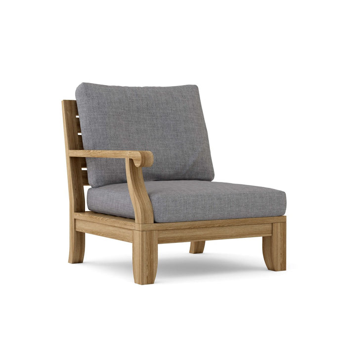 Right End Riviera Teak Sectional Piece - Teak HQ™