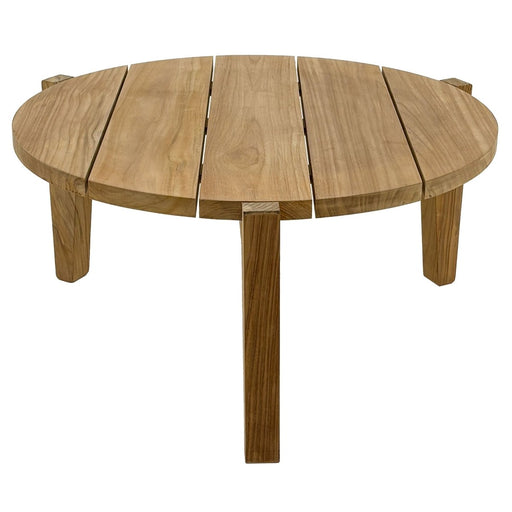 Round Teak Coffee Table With 3 Legs (33" Diameter) - Monarch - Teak HQ™