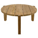 Round Teak Coffee Table With 3 Legs (33" Diameter) - Monarch - Teak HQ™