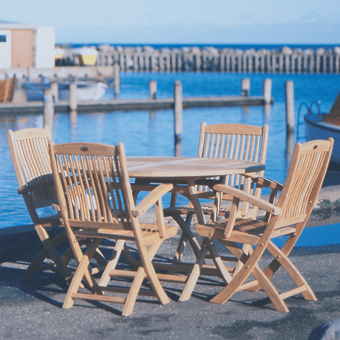 Round Teak Dining Table (47" Diameter) - Sailor - Teak HQ™