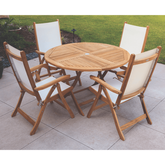Round Teak Dining Table (47" Diameter) - Sailor - Teak HQ™