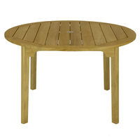 Round Teak Outdoor Dining Table (50" Diameter) - Admiral