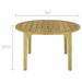 Round Teak Outdoor Dining Table (50" Diameter) - Admiral - Teak HQ™