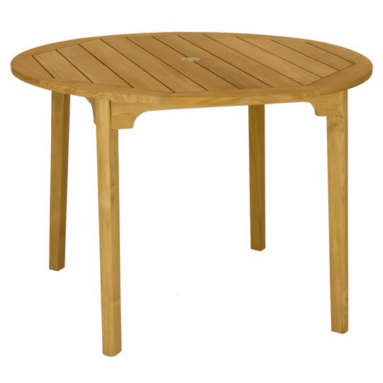 Round Teak Patio Table (50" Diameter) - Admiral - Teak HQ™