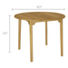 Round Teak Patio Table (50" Diameter) - Admiral - Teak HQ™