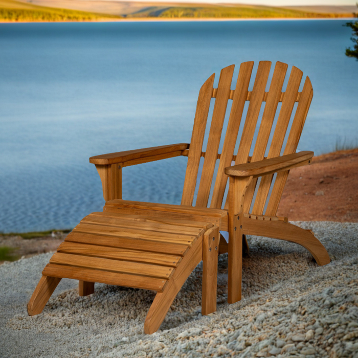 Teak Adirondack Chair Footrest - Royal Teak