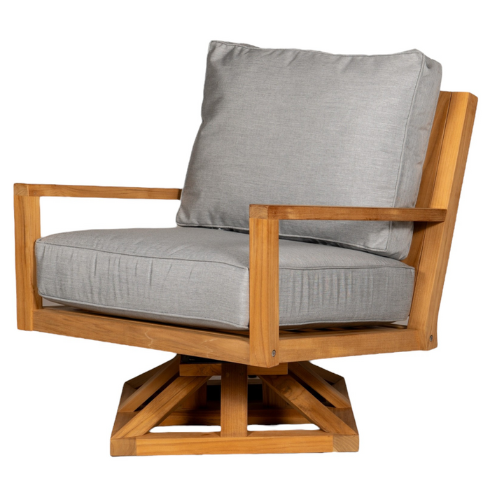 Teak Swivel Club Chair - Coastal