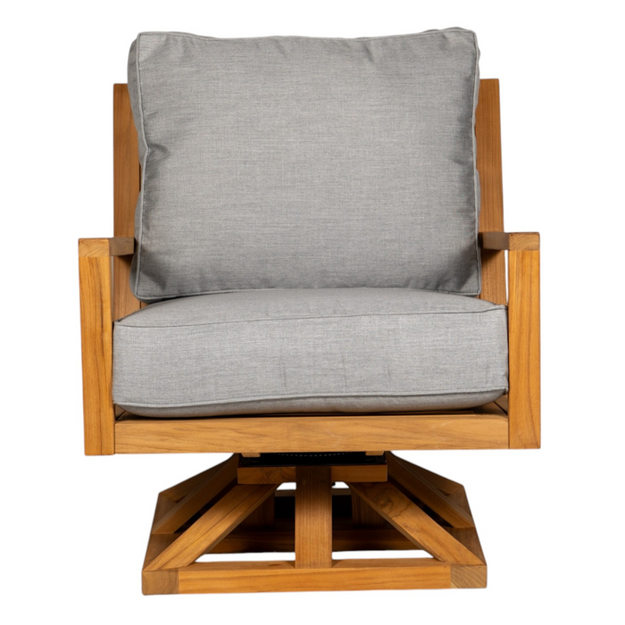Teak Swivel Club Chair - Coastal