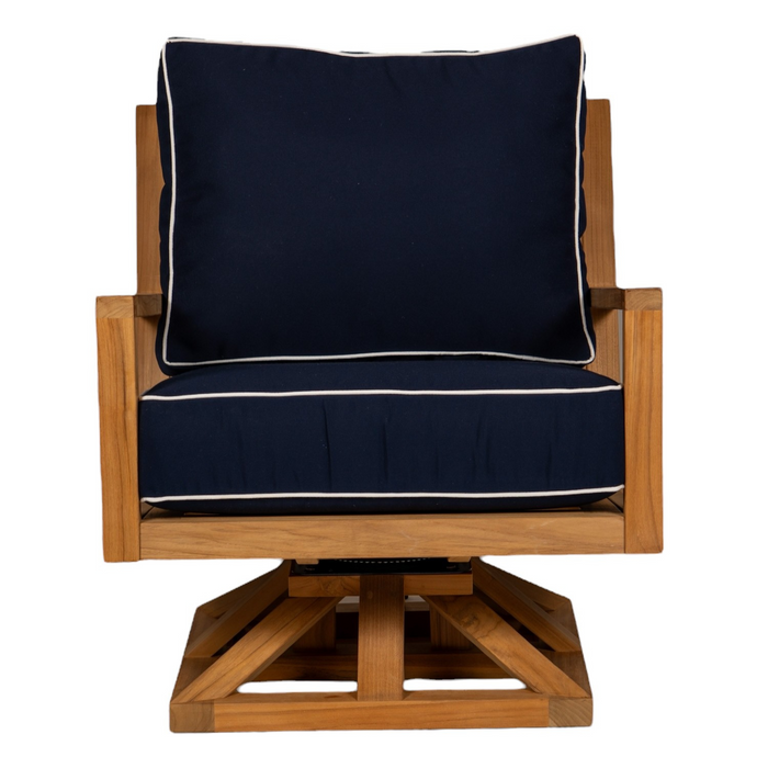 Teak Swivel Club Chair - Coastal