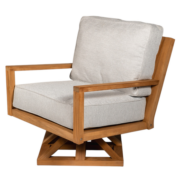 Teak Swivel Club Chair - Coastal