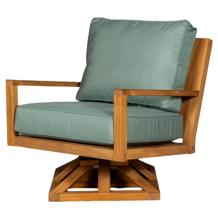 Teak Swivel Club Chair - Coastal