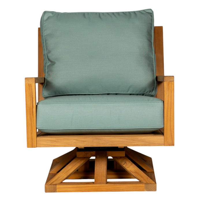 Teak Swivel Club Chair - Coastal