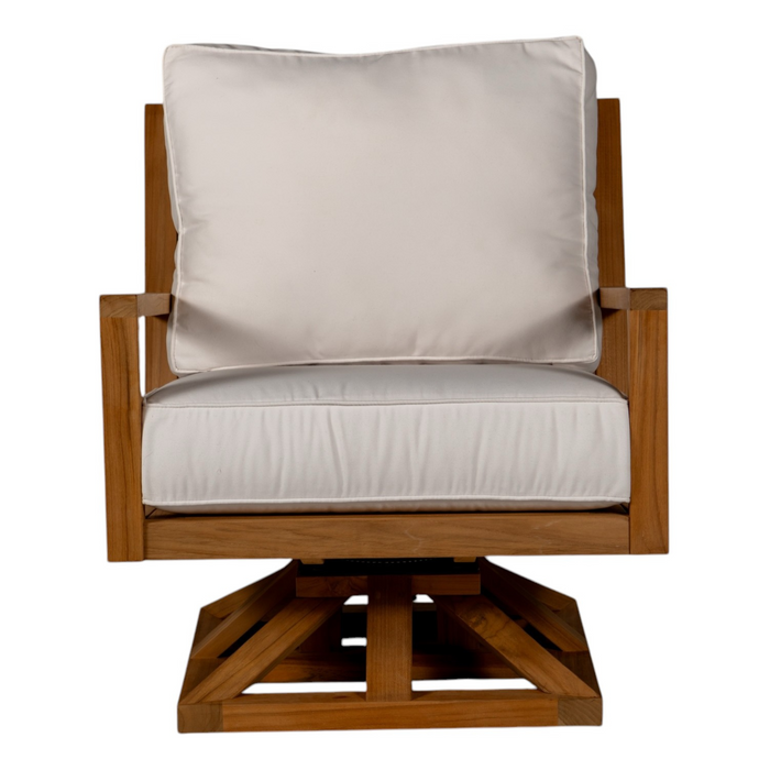 Teak Swivel Club Chair - Coastal