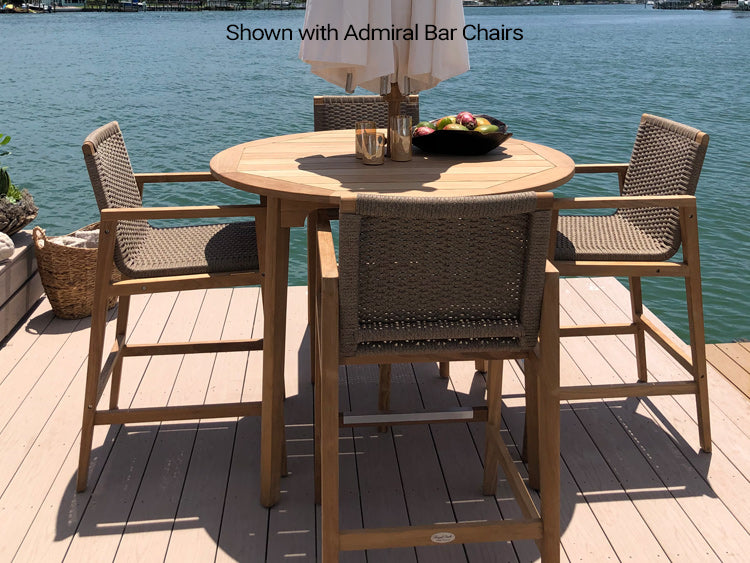 Round Teak Patio Table (50" Diameter) - Admiral