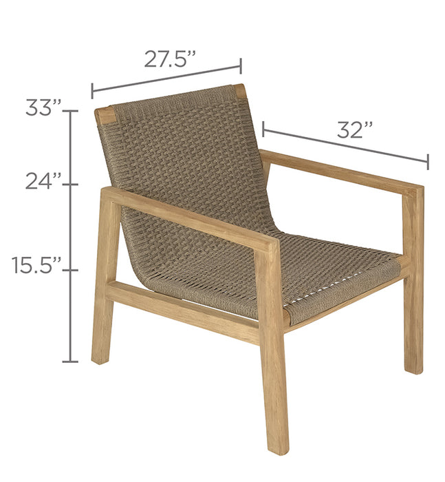 Outdoor Teak Club Chair - Admiral