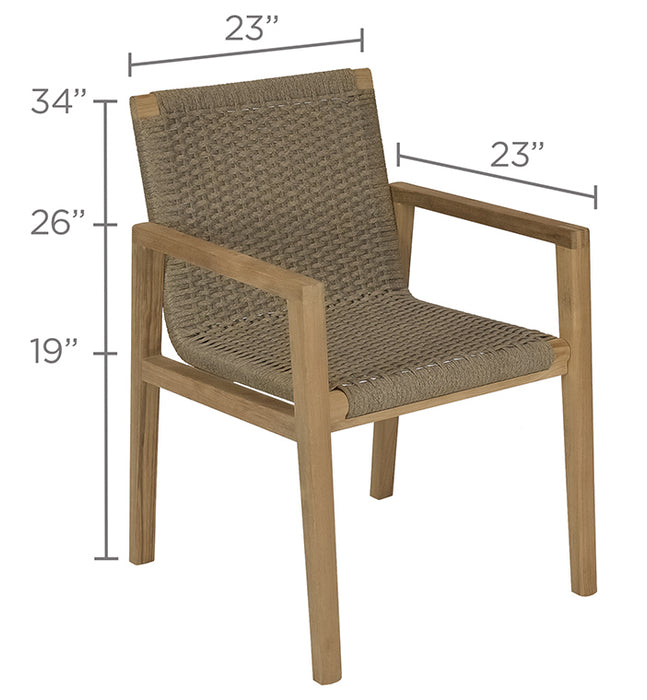 Teak Outdoor Dining Chair - Admiral