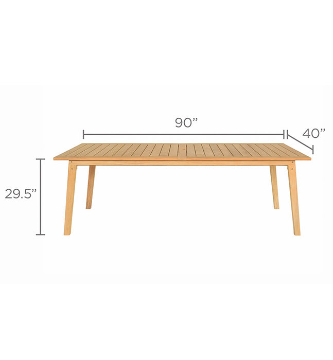 Teak Wood Outdoor Dining Table (Img 3)