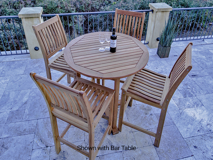 Teak Outdoor Bar Chair - Royal Teak