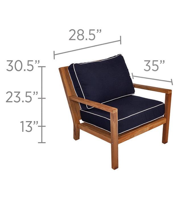 Teak Arm Chair - Coastal