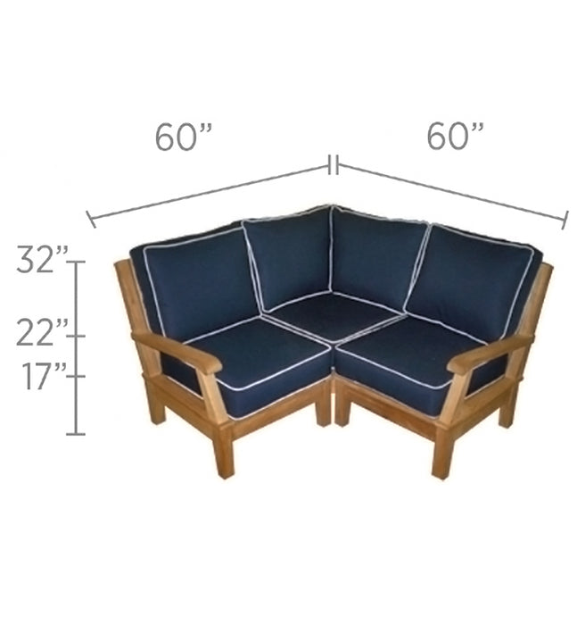 Teak Outdoor Sectional Furniture - Miami