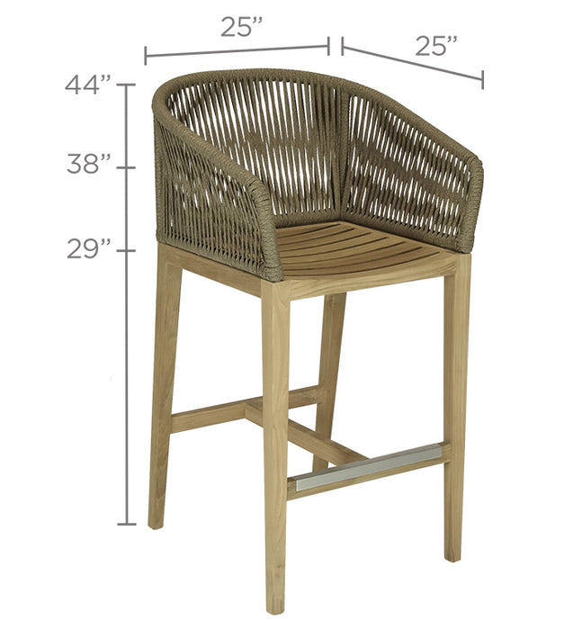 Teak Wood Outdoor Chair - Malibu