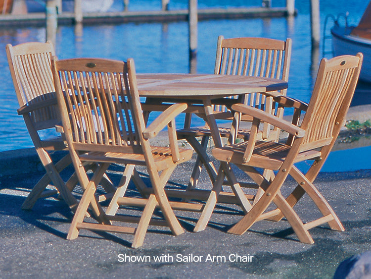 Round Teak Dining Table (47" Diameter) - Sailor