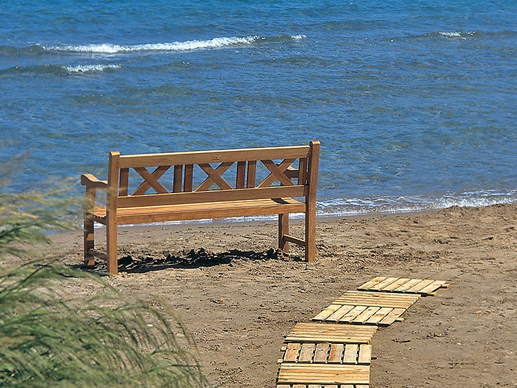 Wooden Teak Bench (3-Seater) - Skipper