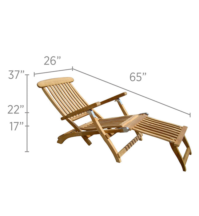 Teak Pool Lounge Chair - Royal Teak