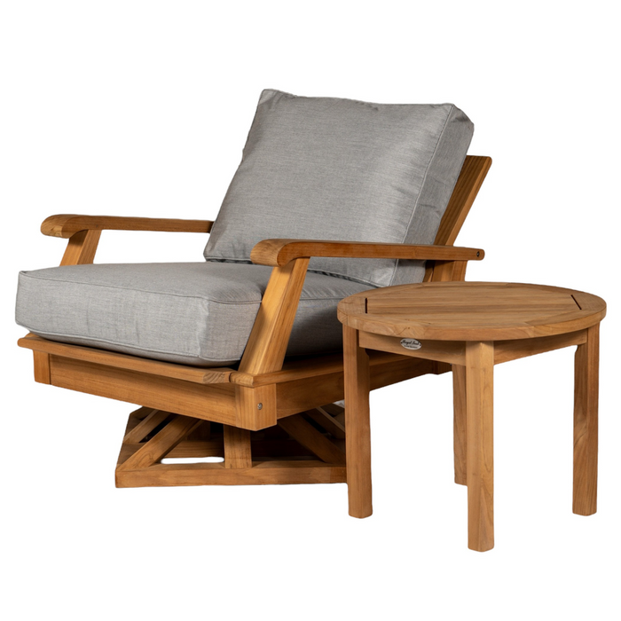 Teak Wood Revolving Chair - Miami