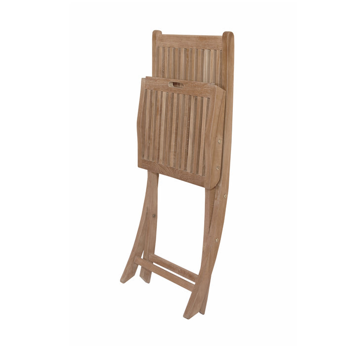 Teak Folding Deck Chairs (Set of 2) - Tropico