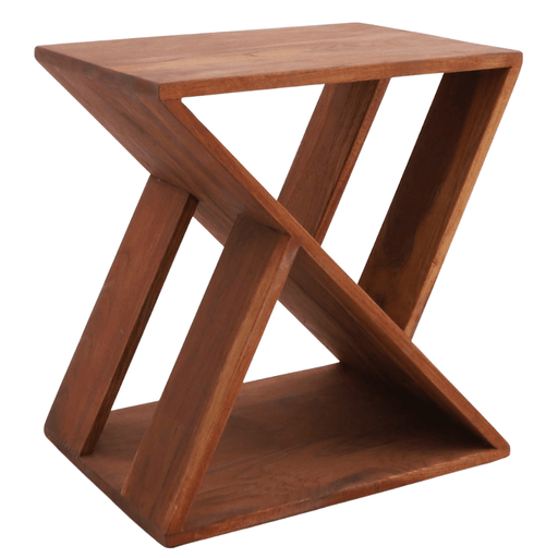 Slatted Teak Stool or Side Table - Lanai - Teak HQ™