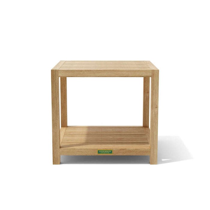Small Outdoor Teak Side Table (22" Square) - Glenmore - Teak HQ™