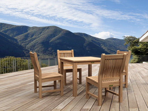 Small Teak Dining Table and Chairs - Bahama (Table) & Sahara (4 Chairs) - Teak HQ™