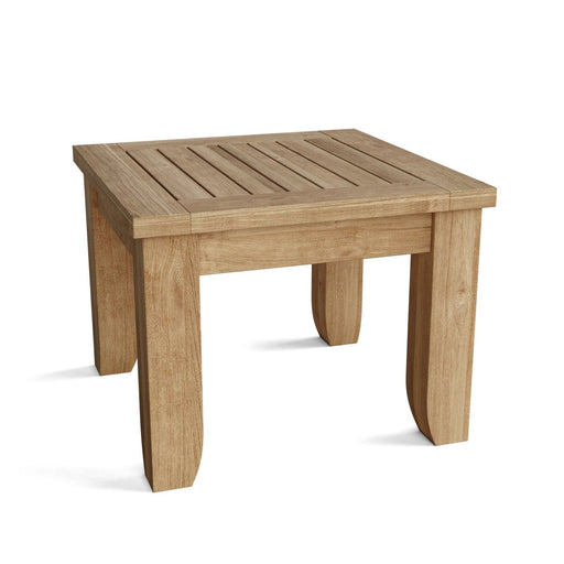 Small Teak Outdoor Side Table (22" Square) - Luxe - Teak HQ™