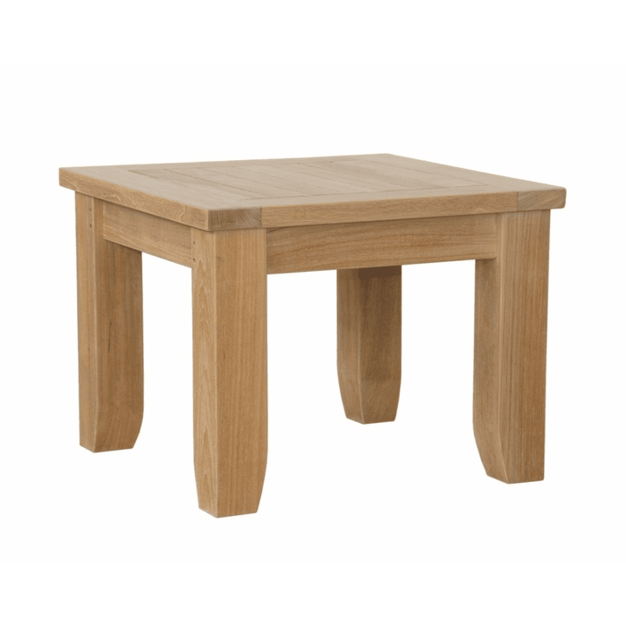 Small Teak Outdoor Side Table (22" Square) - Luxe - Teak HQ™