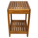 Small Teak Spa Bench With Shelf - Santori - Teak HQ™
