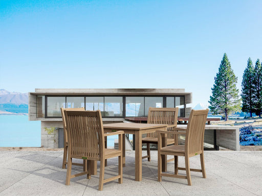 Small Teak Table and Chairs - Bahama (Table) & Chicago (4 Chairs) - Teak HQ™