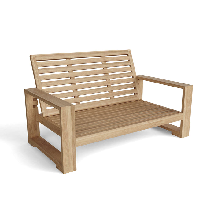 Teak Wood Loveseat - Capistrano