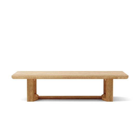 Solid Teak Coffee Table (62" Long Rectangle) - Catania - Teak HQ™