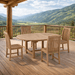 Solid Teak Dining Set - Bahama (Table) & Chicago (4 Chairs) - Teak HQ™
