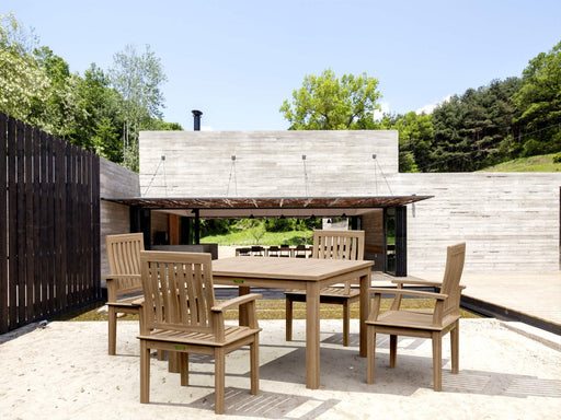 Solid Teak Dining Table and Chairs - Windsor (Table) & Brianna (4 Chairs) - Teak HQ™