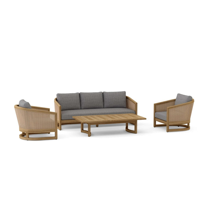 Solid Teak Garden Furniture - Catania 4 - Piece Set - Teak HQ™
