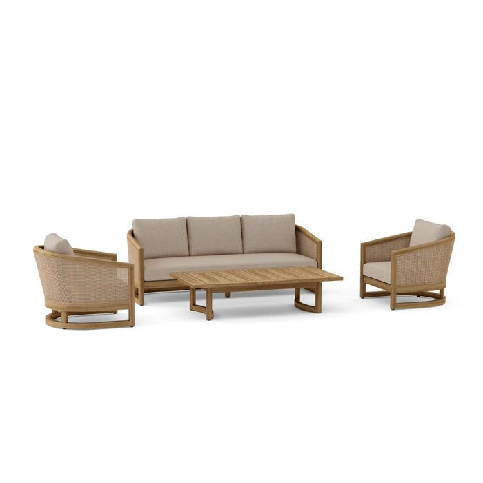 Solid Teak Garden Furniture - Catania 4 - Piece Set - Teak HQ™