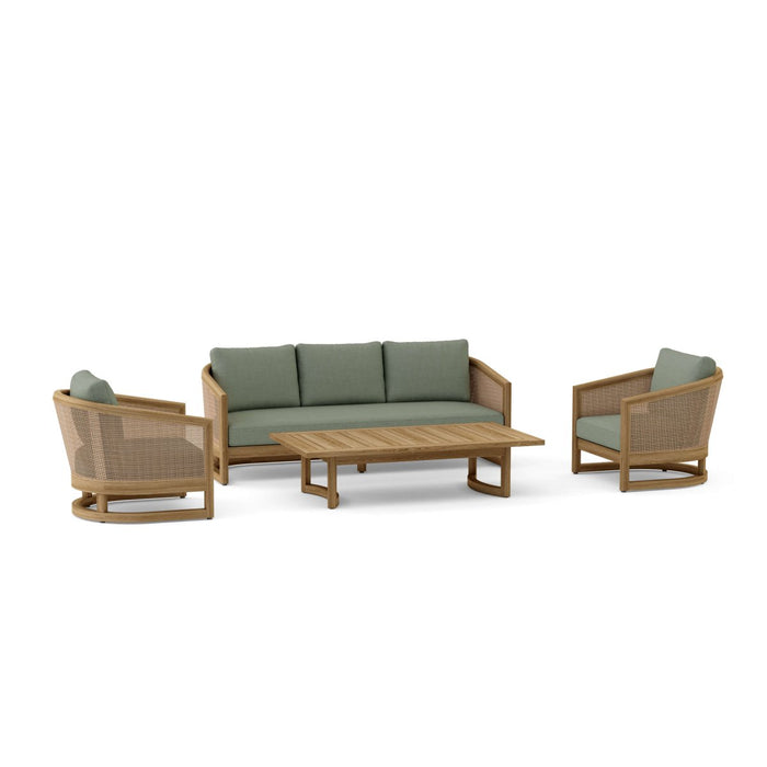 Solid Teak Garden Furniture - Catania 4 - Piece Set - Teak HQ™