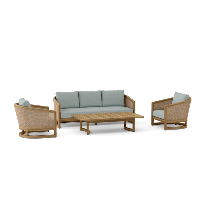 Solid Teak Garden Furniture - Catania 4 - Piece Set - Teak HQ™