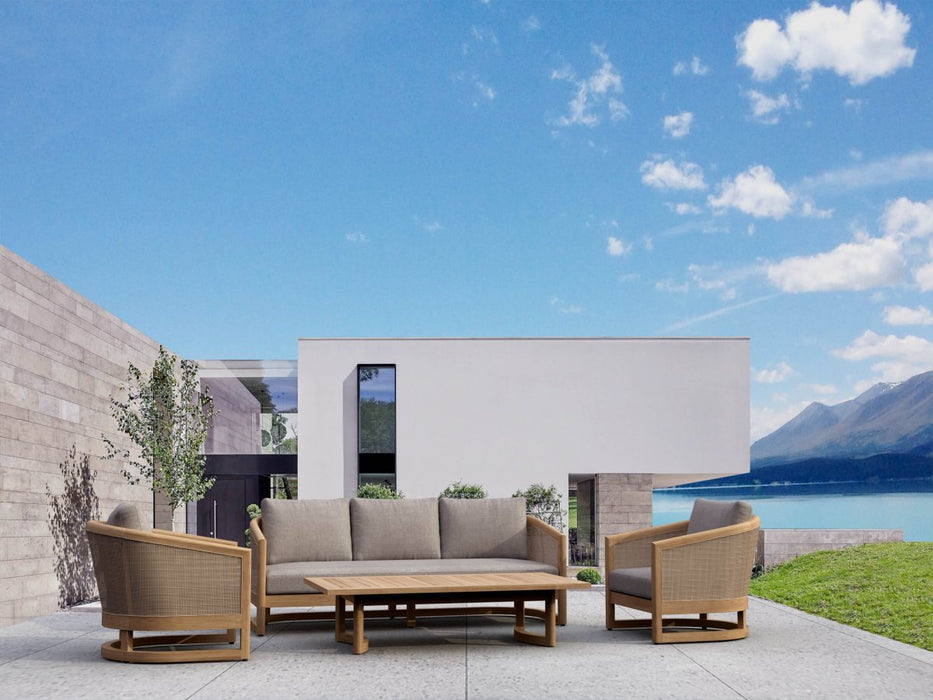 Solid Teak Garden Furniture - Catania 4 - Piece Set - Teak HQ™
