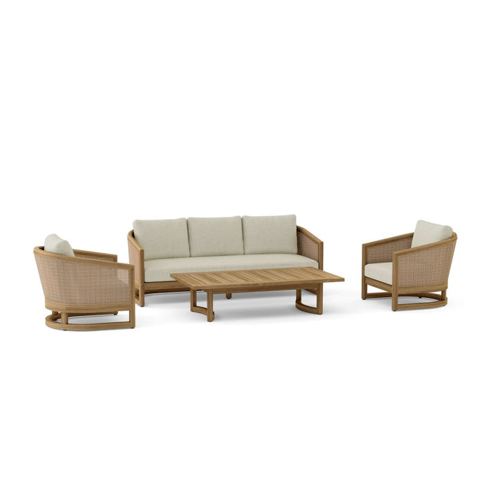 Solid Teak Garden Furniture - Catania 4 - Piece Set - Teak HQ™