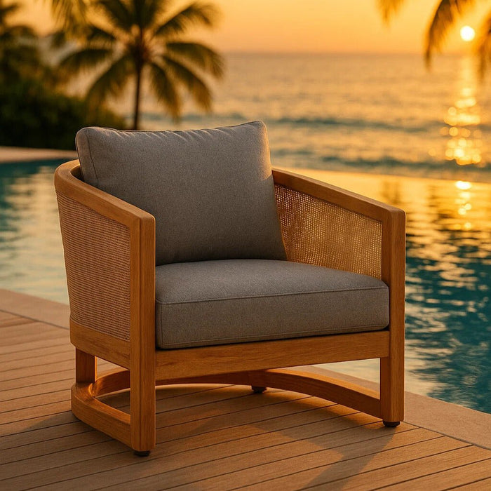 Solid Teak Lounge Chair - Catania - Teak HQ™