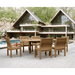 Solid Teak Outdoor Dining Set - Bahama (Table) & Sahara (6 Chairs) - Teak HQ™
